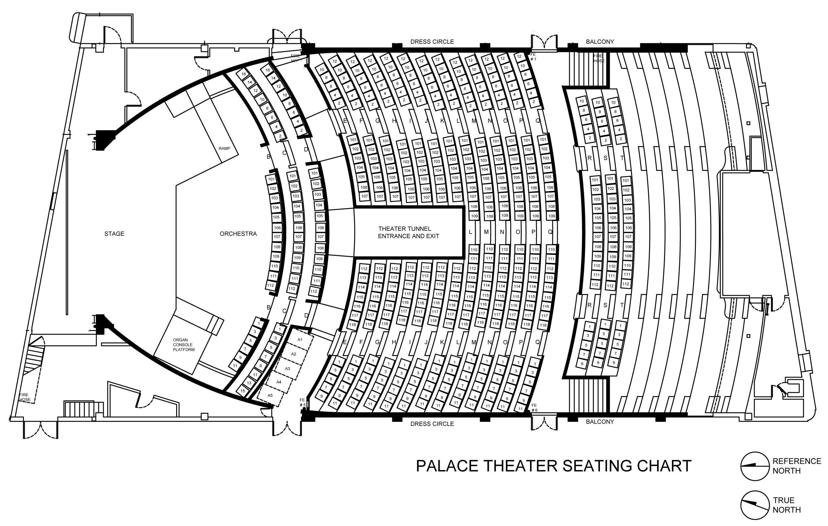 The Historic Palace Theater boasts nearly 500 seats.