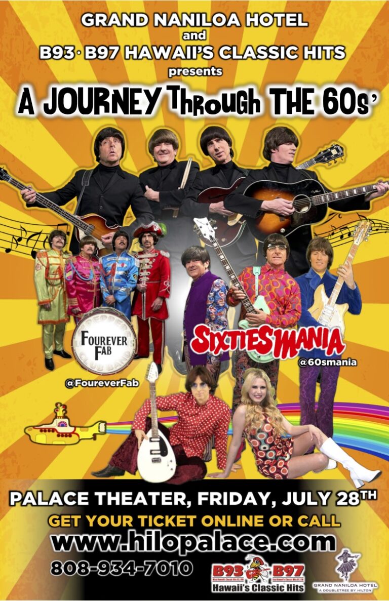 A Journey through the 60s Starring Fourever Fab & Sixtiesmania