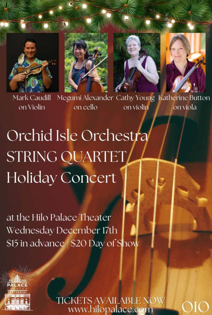 Orchid Isle Orchestra String Quartet Concert