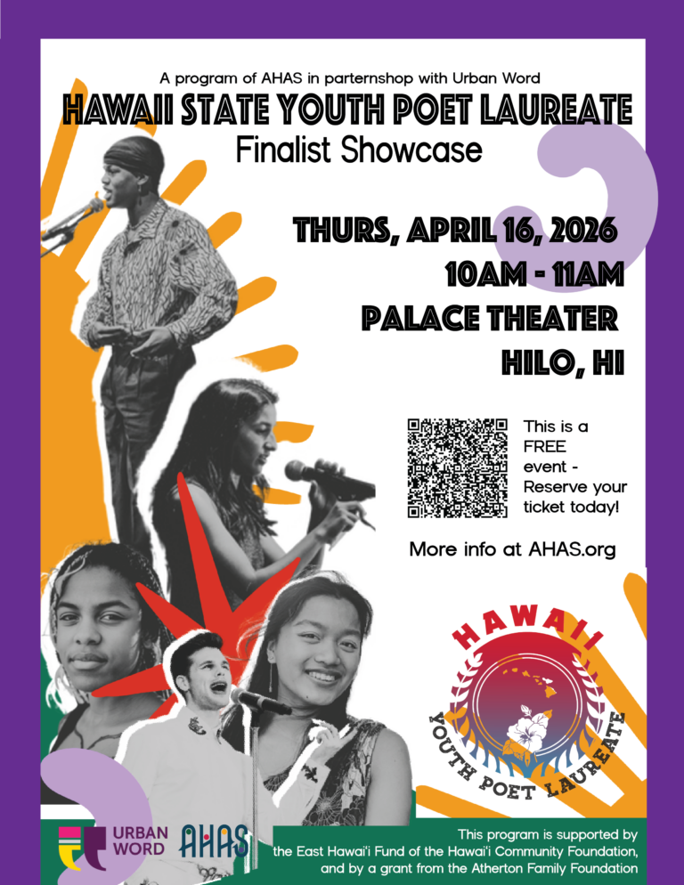 Hawai’i State Youth Poet Laureate Finalist Showcase